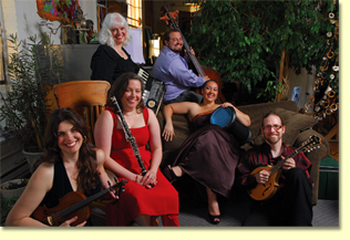 OBI lounging in Doug Padilla's studio with their instruments